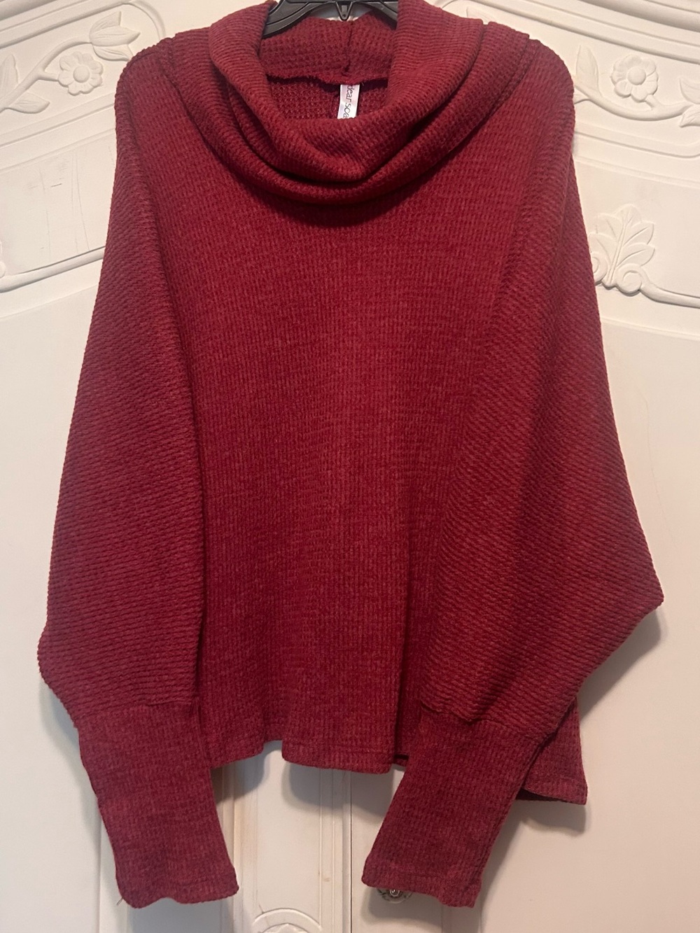 NWT Relaxed Cowlneck Sweater & Knit Dress Set in Berry - Picture 4 of 6